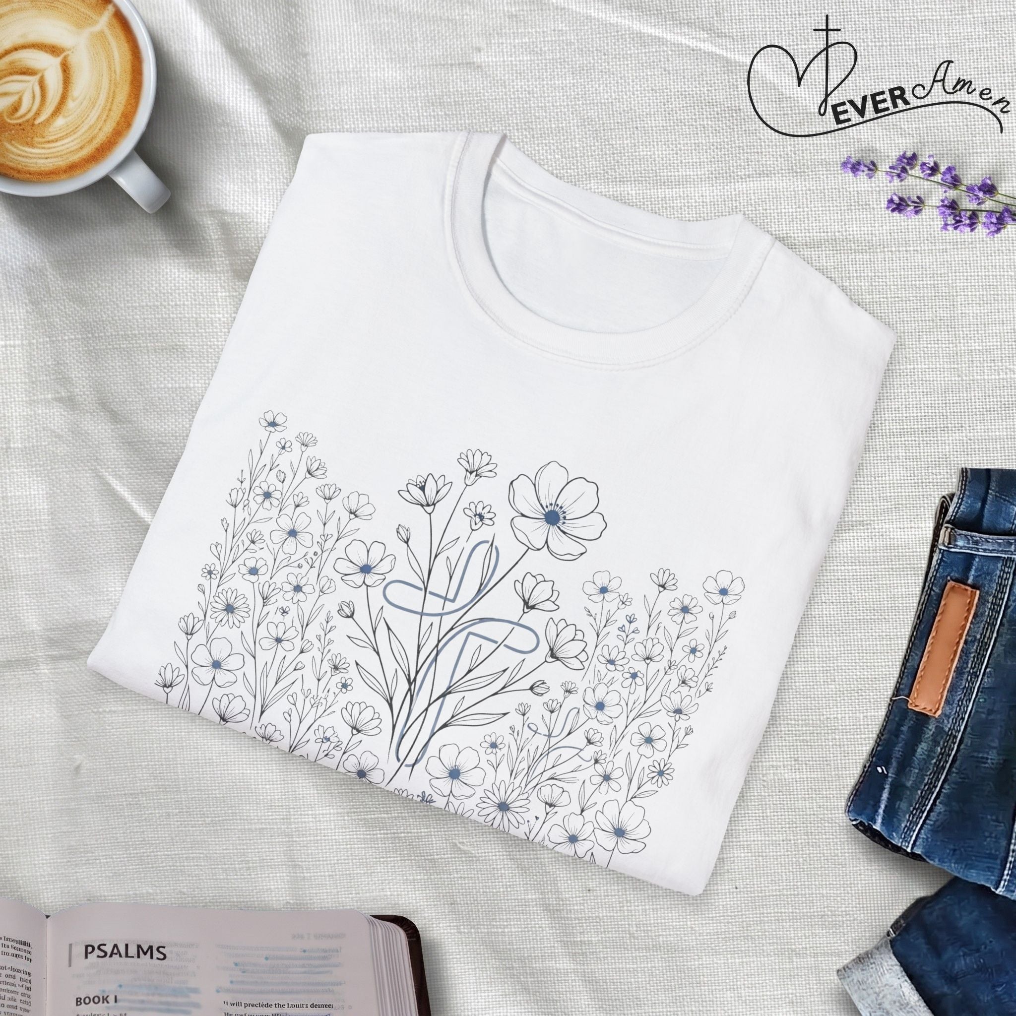 All the Flowers and Cross - T-Shirt