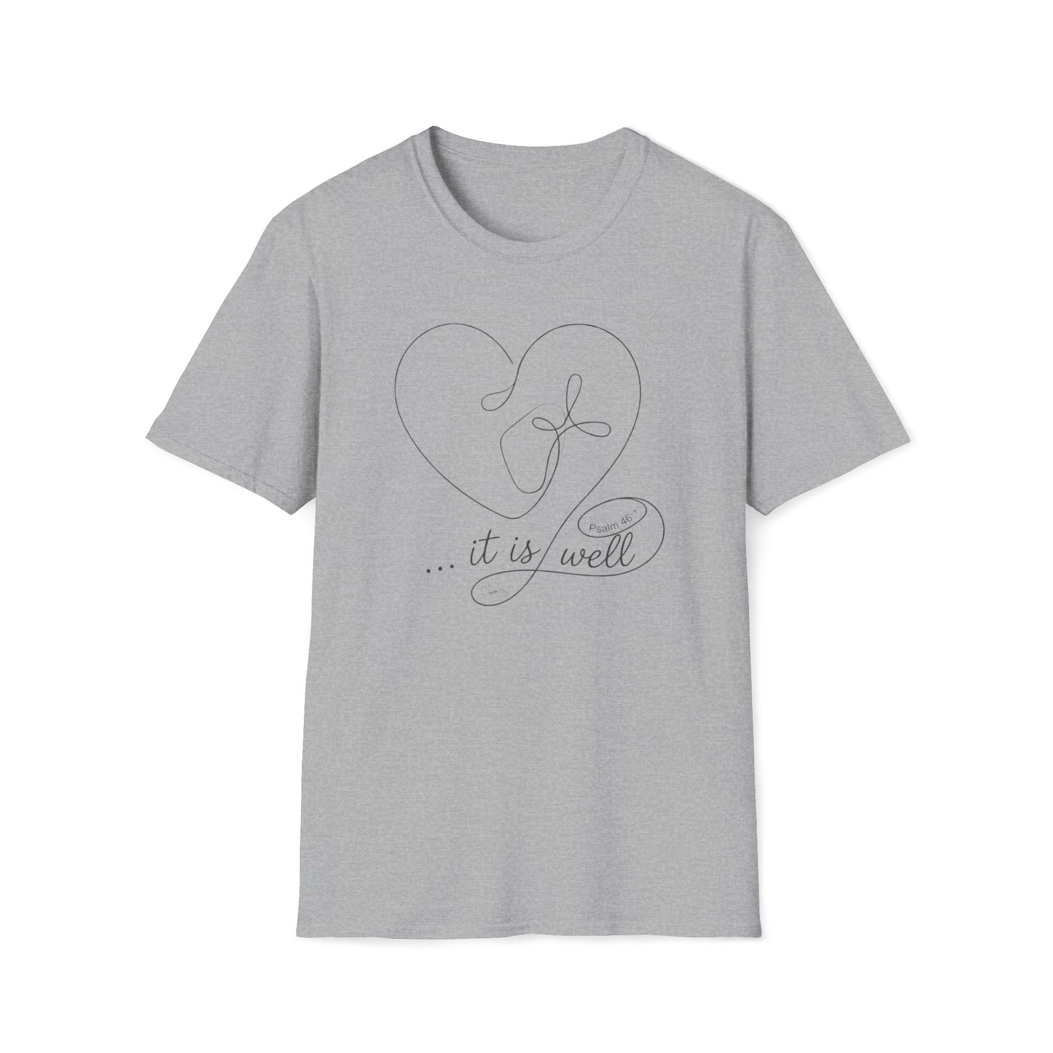 It is well Heart Cross - T-Shirt