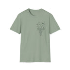 Green Cross Flowers badge - T-Shirt