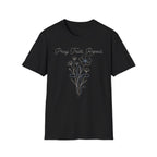 Pray Trust Repeat Flower Blue Cross - T-Shirt
