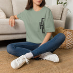 Faith Hope Love Stacked with Words pocket- T-Shirt