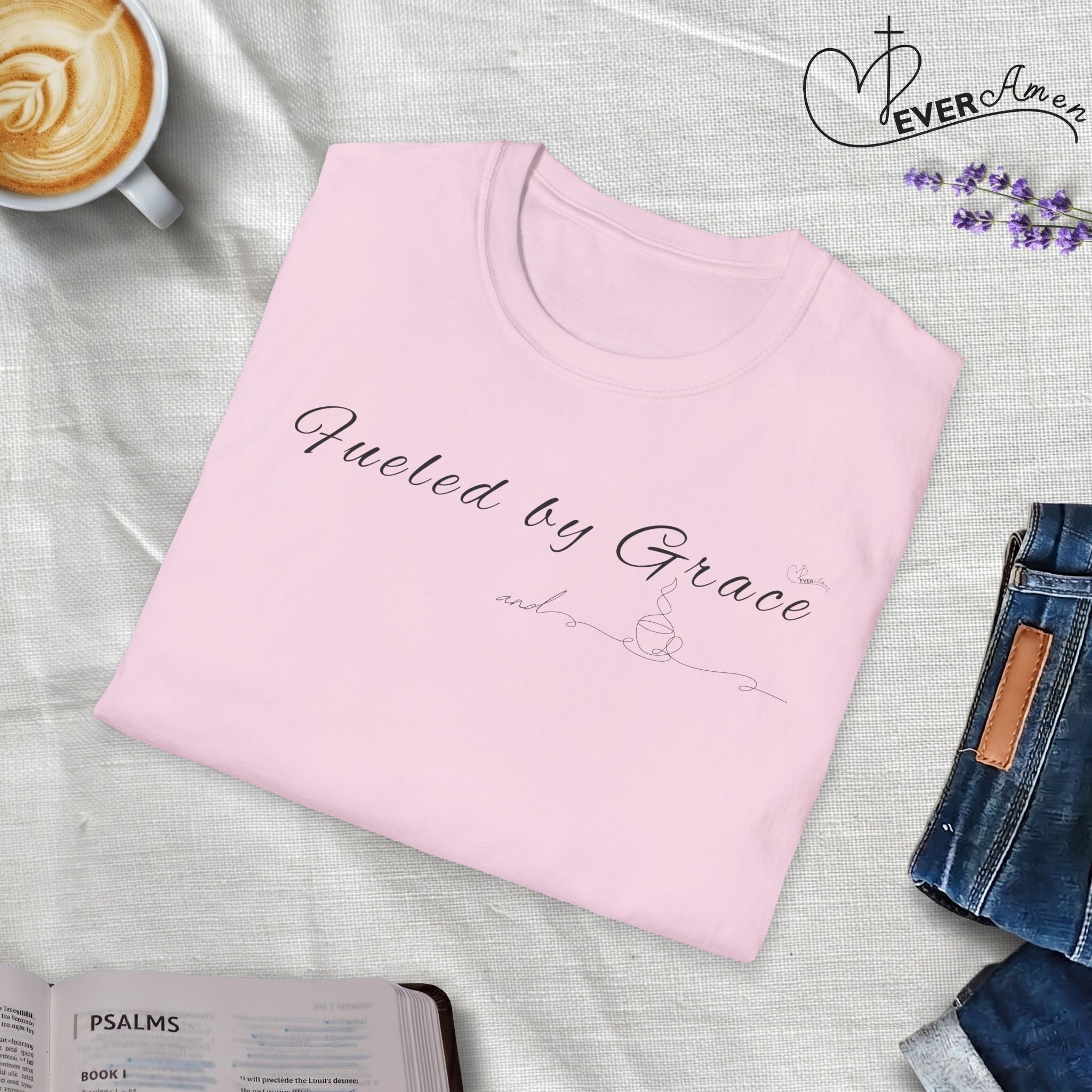 Fueled by Grace and Cup - T-Shirt
