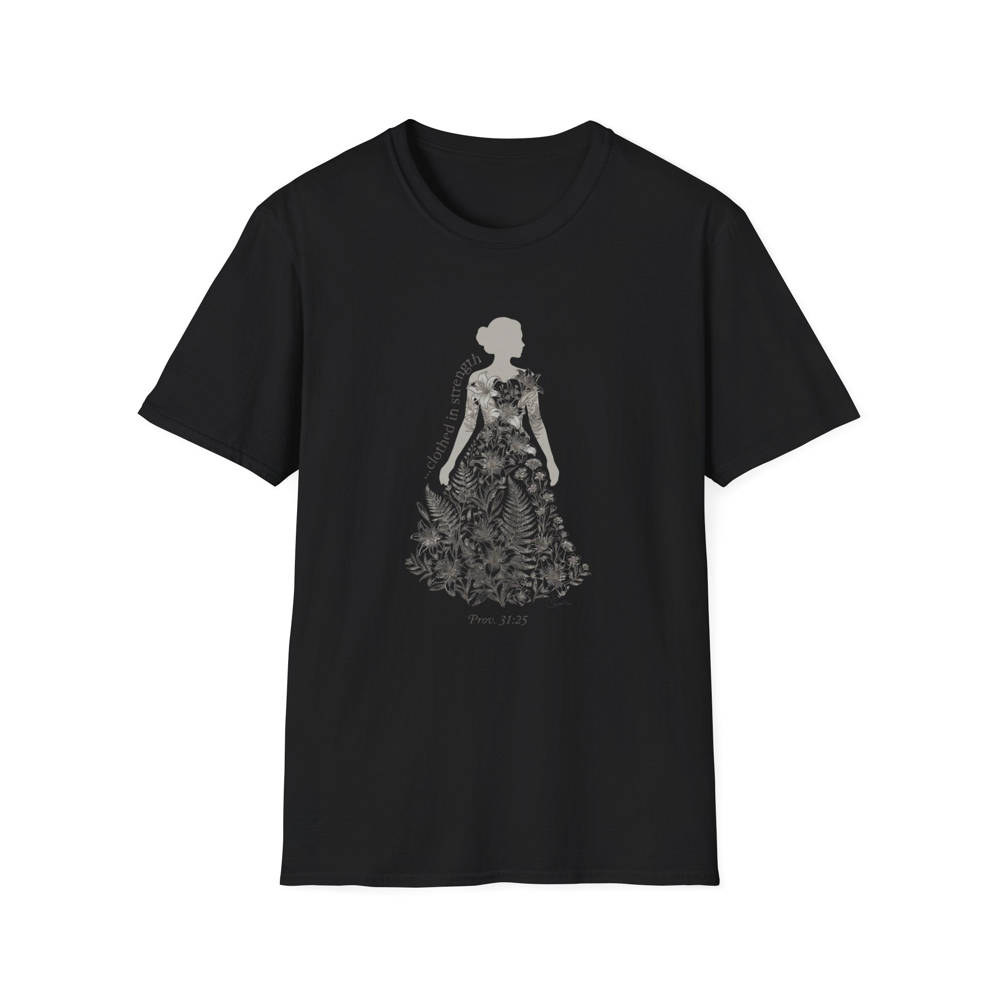 Clothed in strength dress- T-Shirt