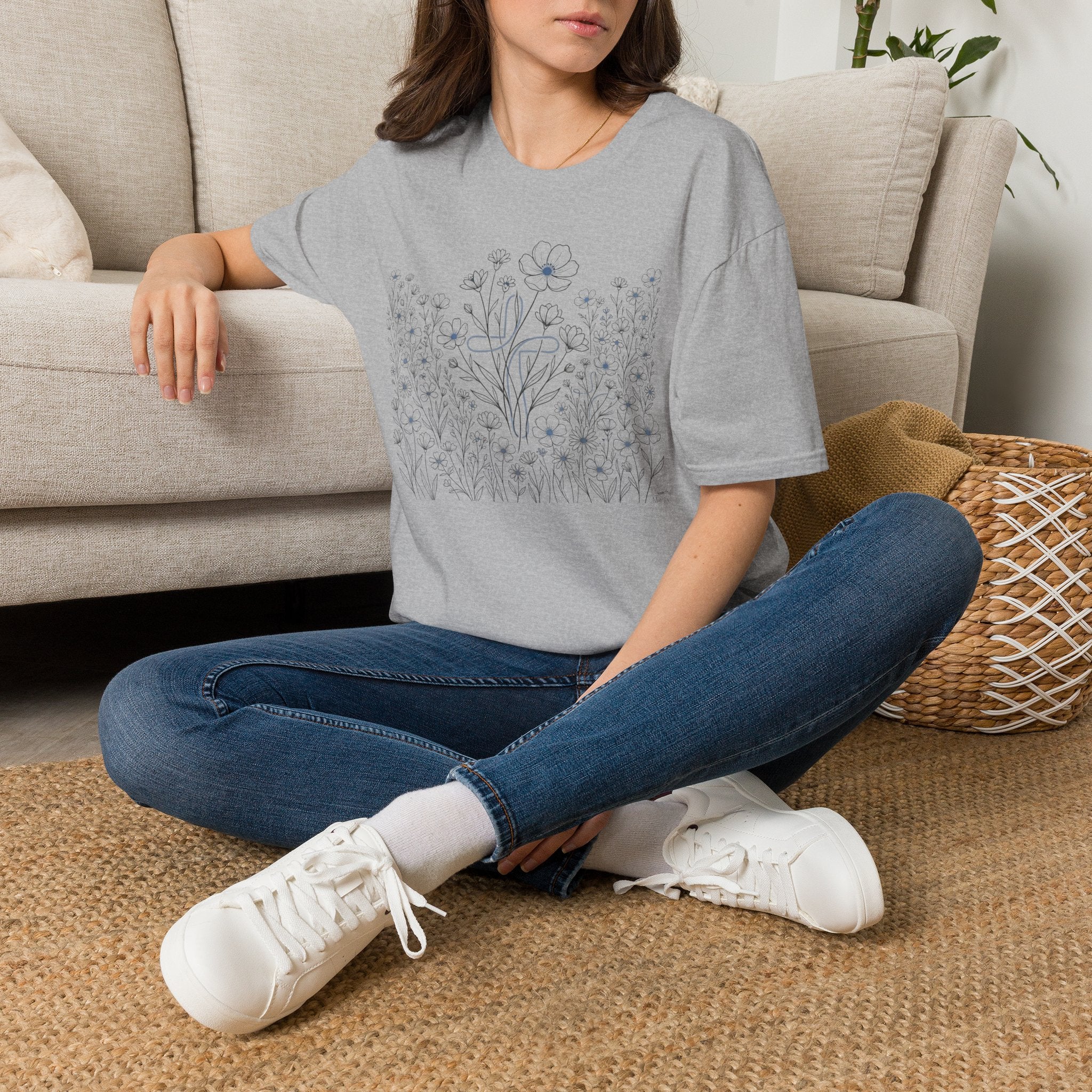 All the Flowers and Cross - T-Shirt