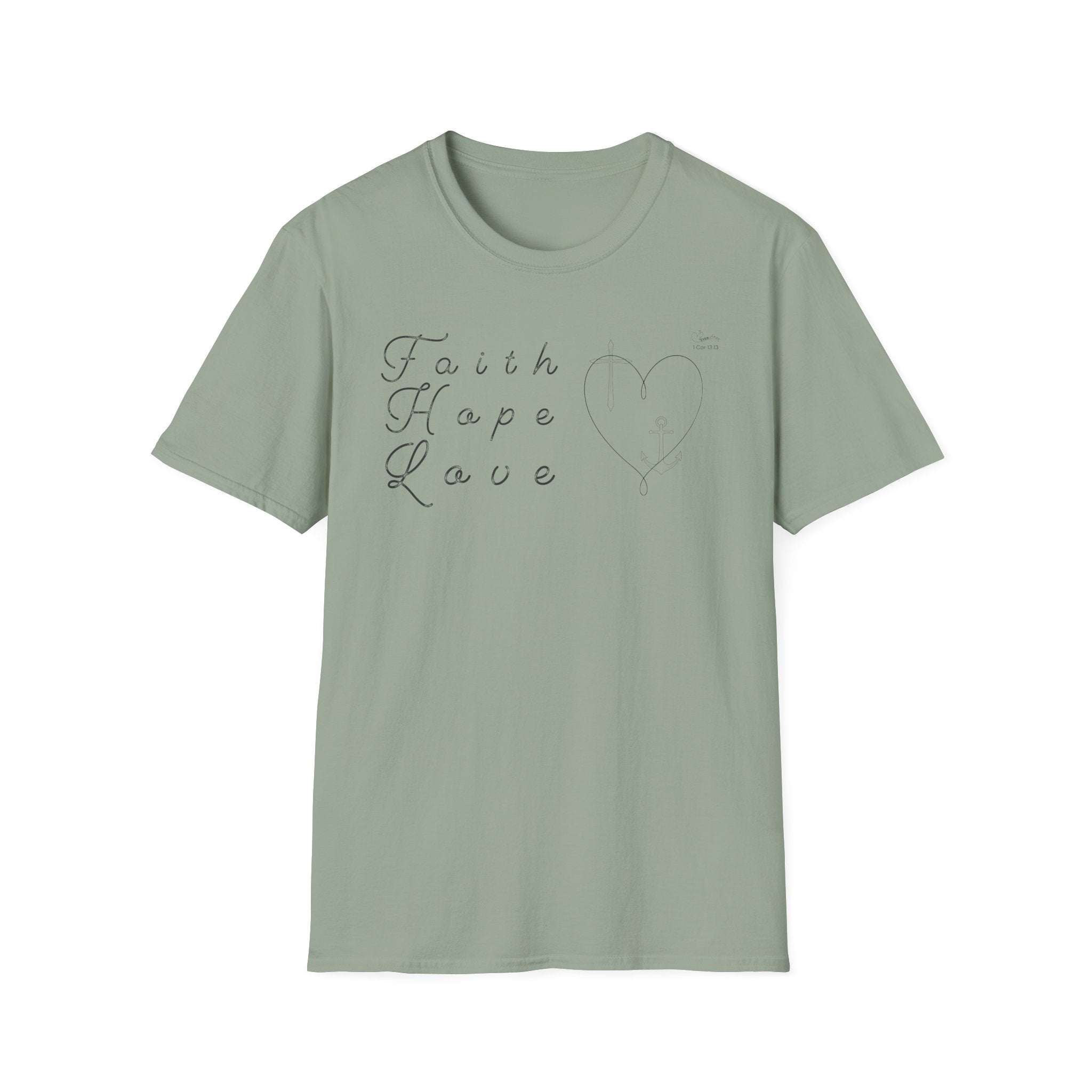 Faith Hope Love Symbols  - T-Shirt