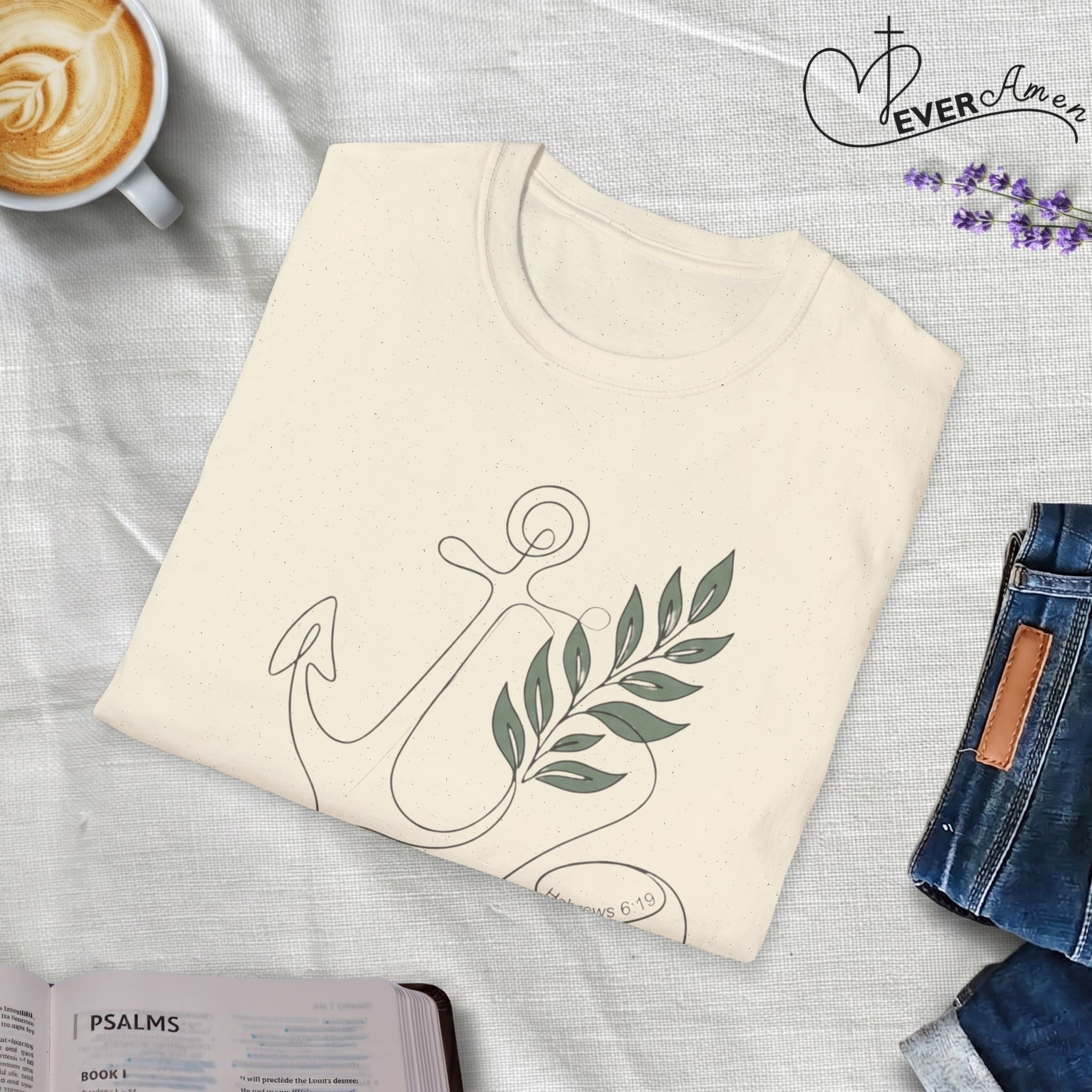 Sure Hope Anchor and Olive - Faith T-Shirt