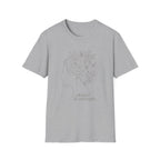 Clothed in strength flower hair - T-Shirt