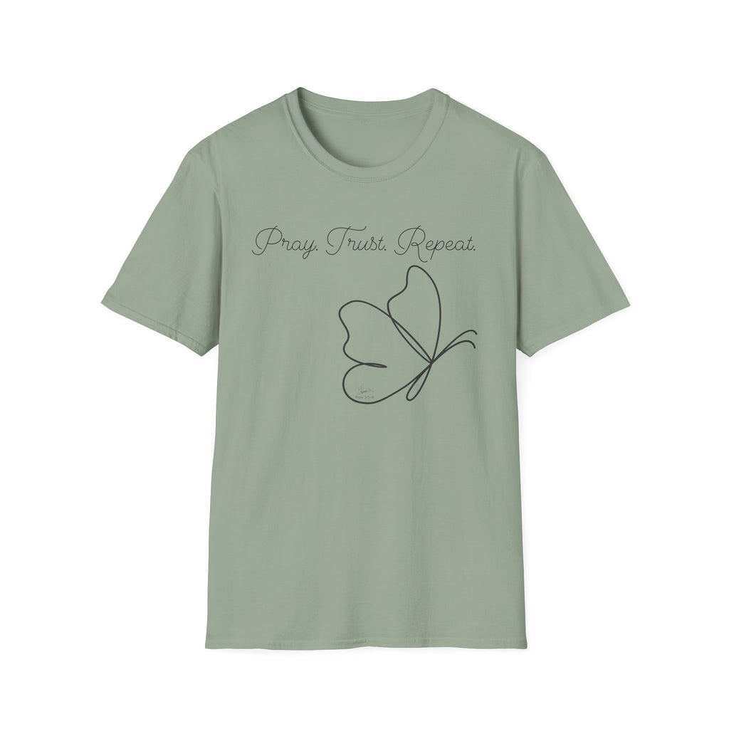 Pray Trust Repeat Butterfly - T-Shirt