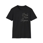 Pray Trust Repeat Cursive Stack - T-Shirt