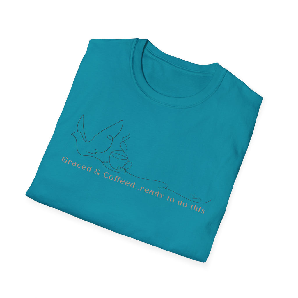 Cover by Grace Fueled by Coffee Dove Cup- T-Shirt