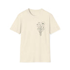 Green Cross Flowers badge - T-Shirt