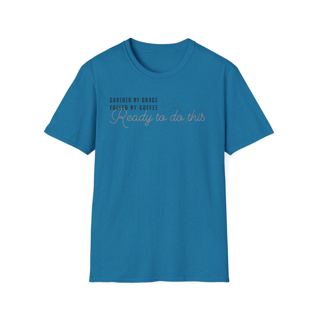 Cover by Grace Fueled by Coffee Ready Dove- T-Shirt