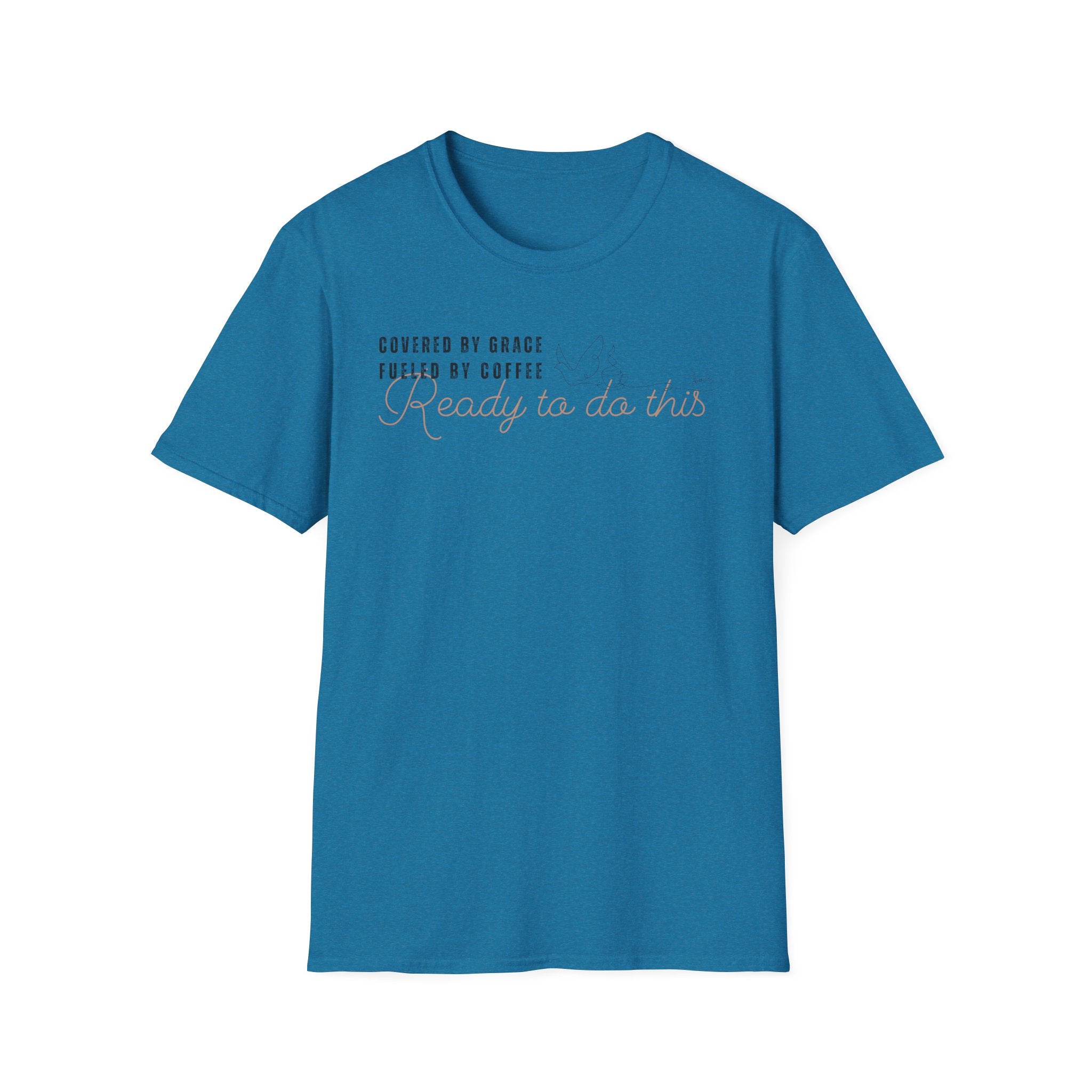 Cover by Grace Fueled by Coffee Ready Dove- T-Shirt