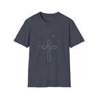 Flowers Blue Cross - T-Shirt