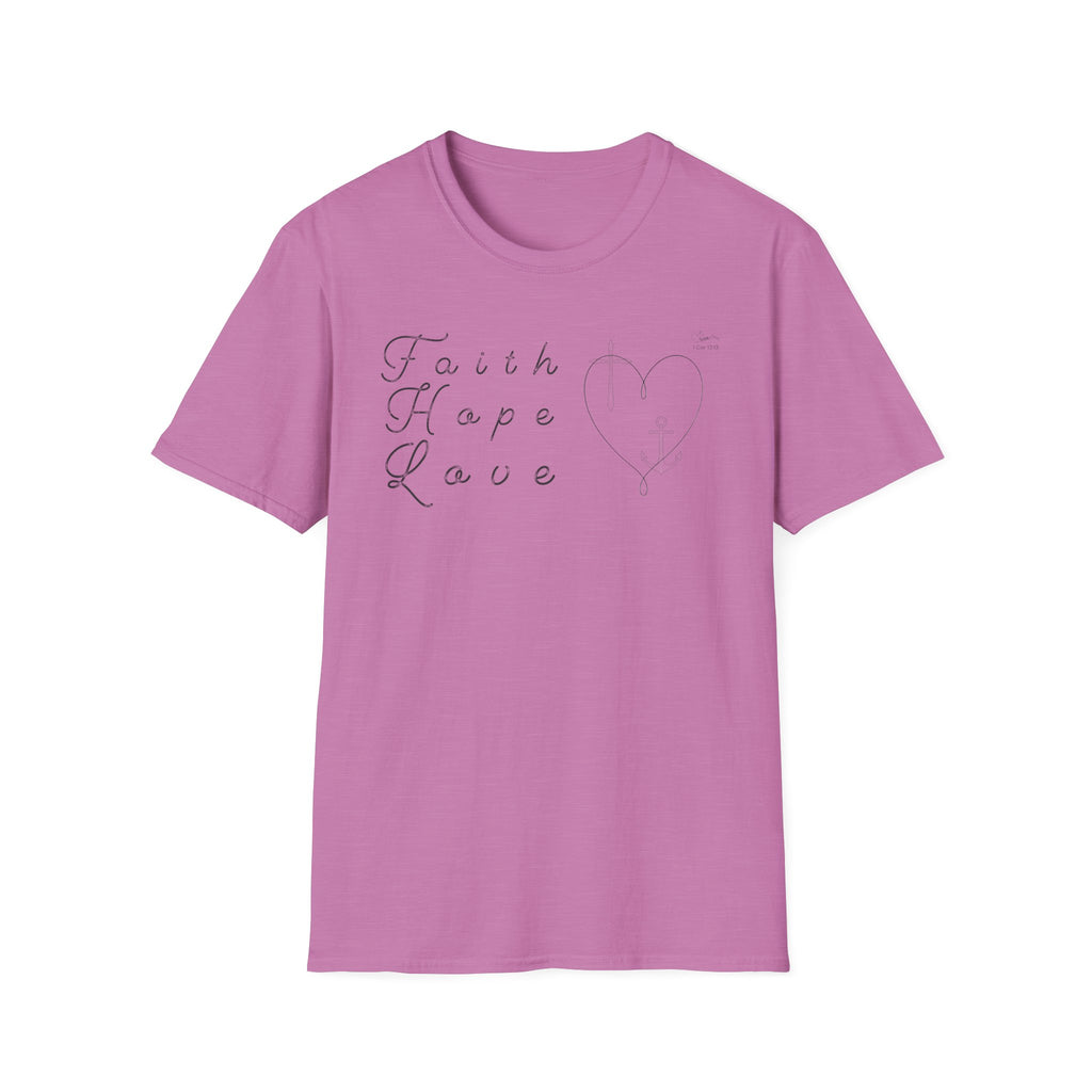 Faith Hope Love Symbols  - T-Shirt