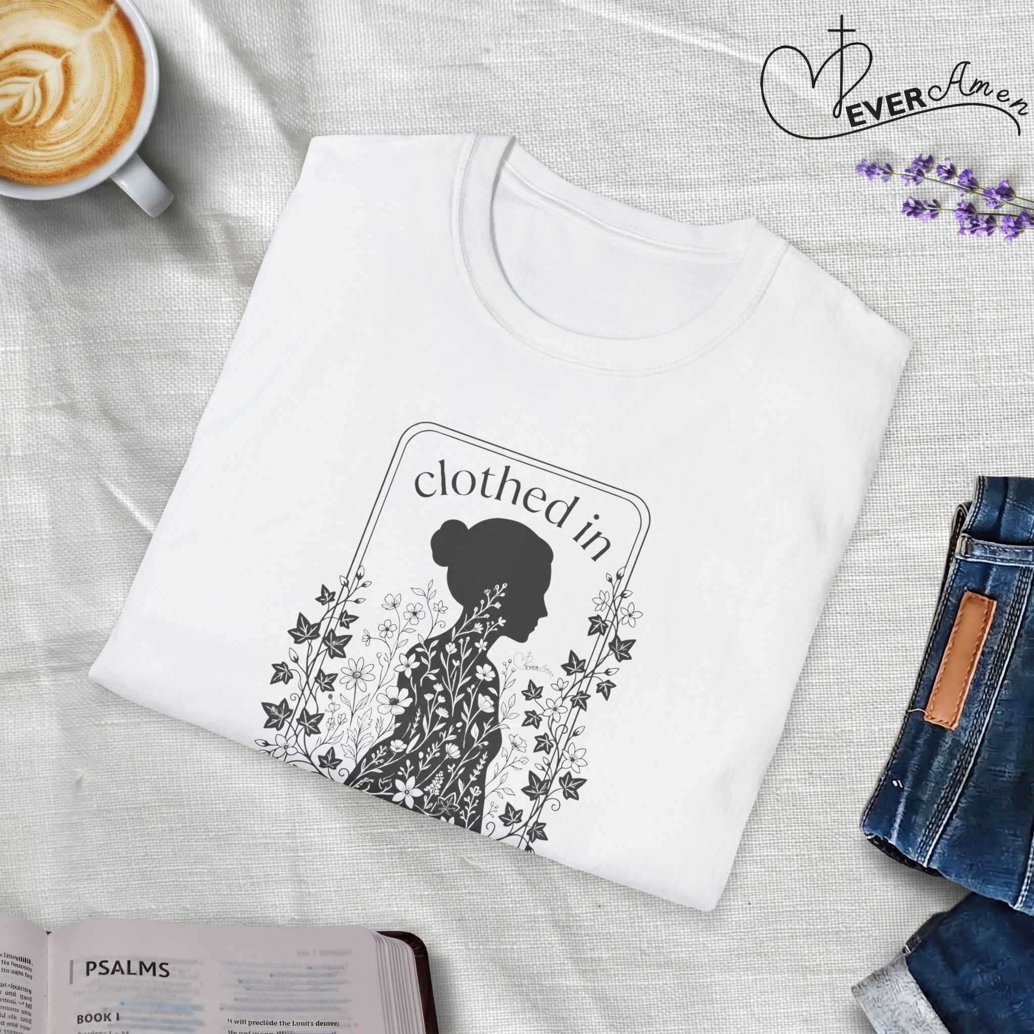 Clothed in Strength Framed - T-Shirt