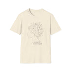 Clothed in strength flower hair - T-Shirt