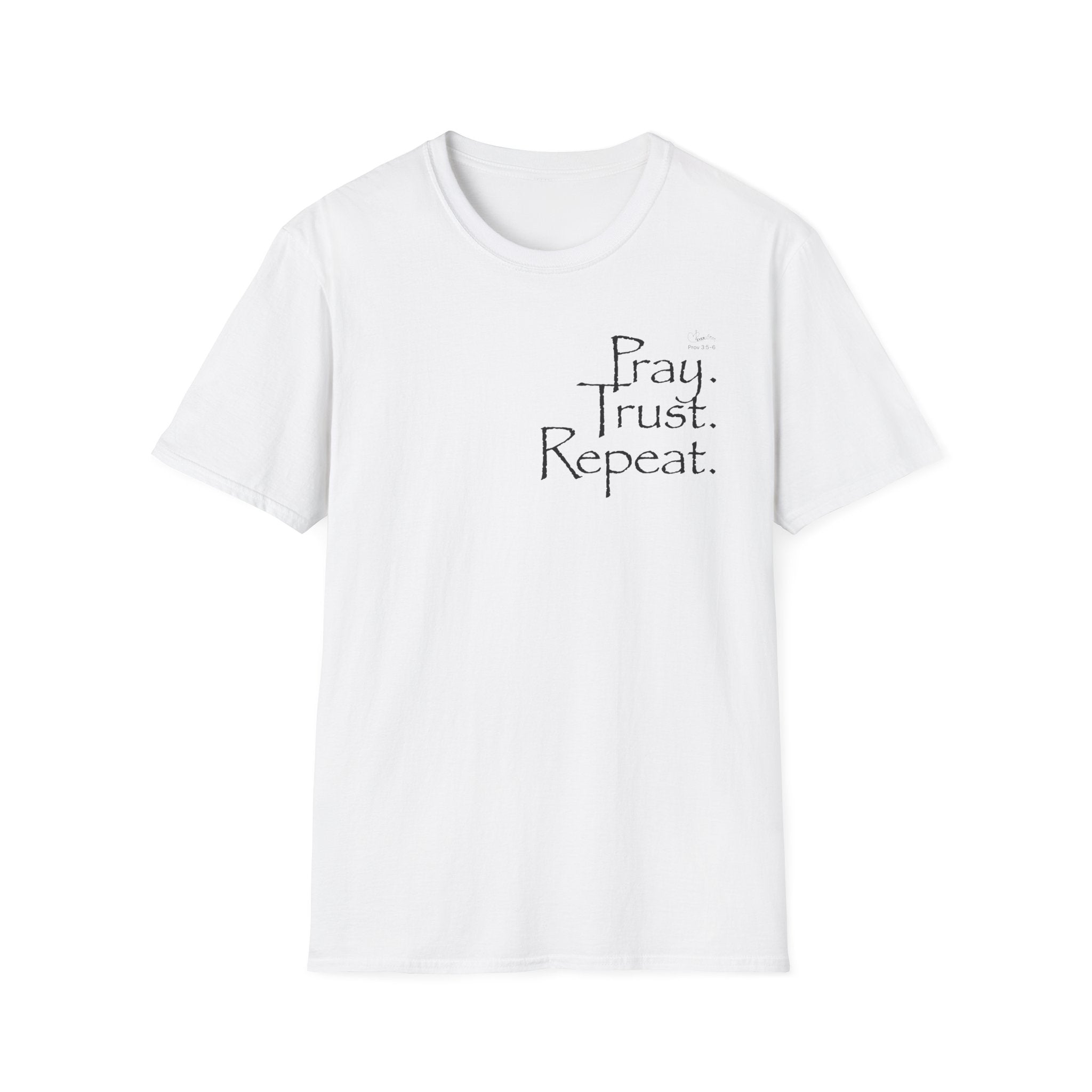 Pray Trust Repeat Stacked - T-Shirt