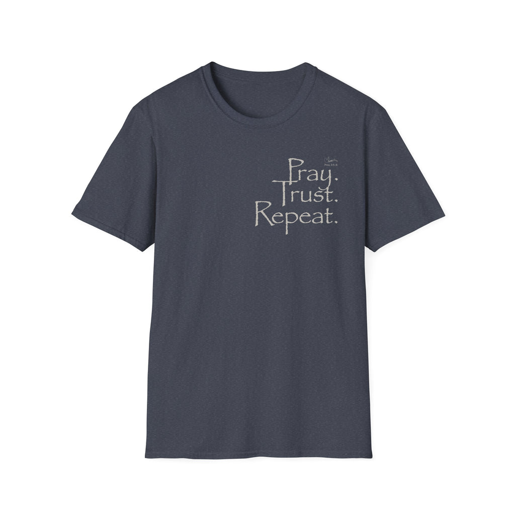 Pray Trust Repeat Stacked - T-Shirt