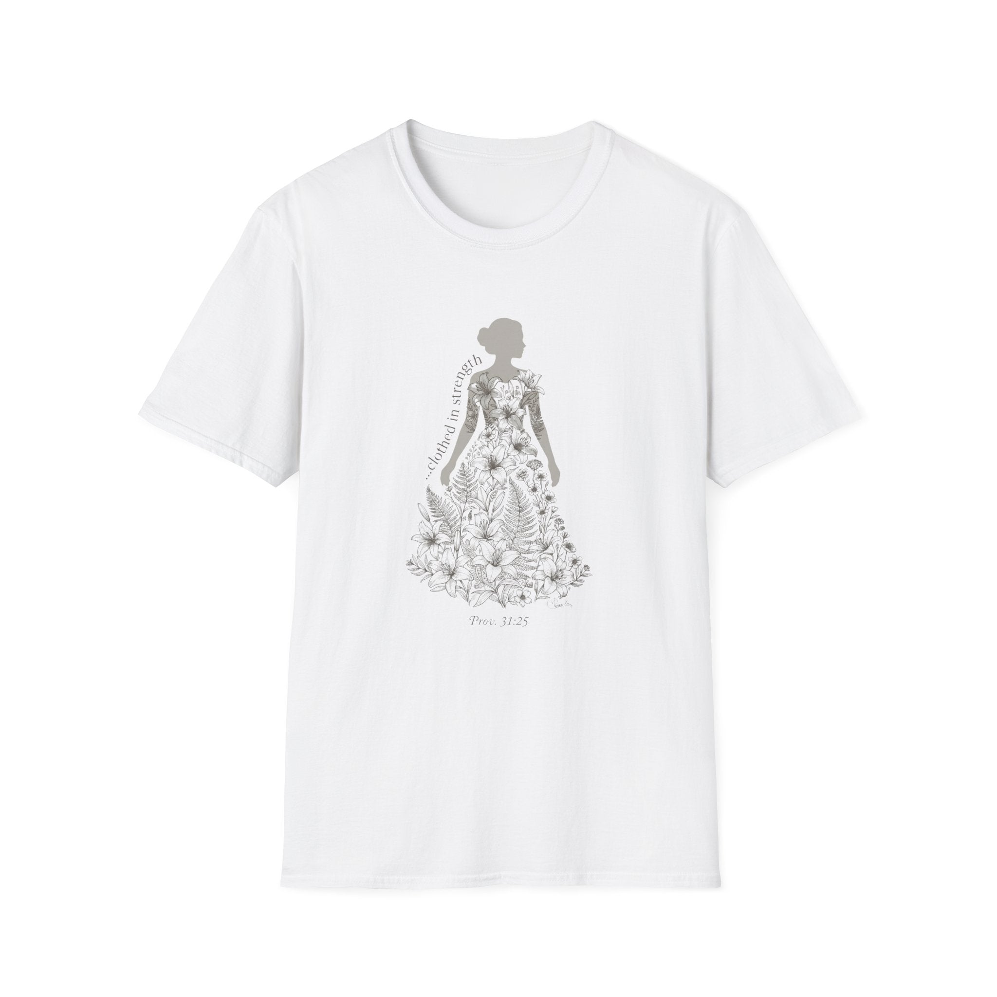 Clothed in strength dress- T-Shirt