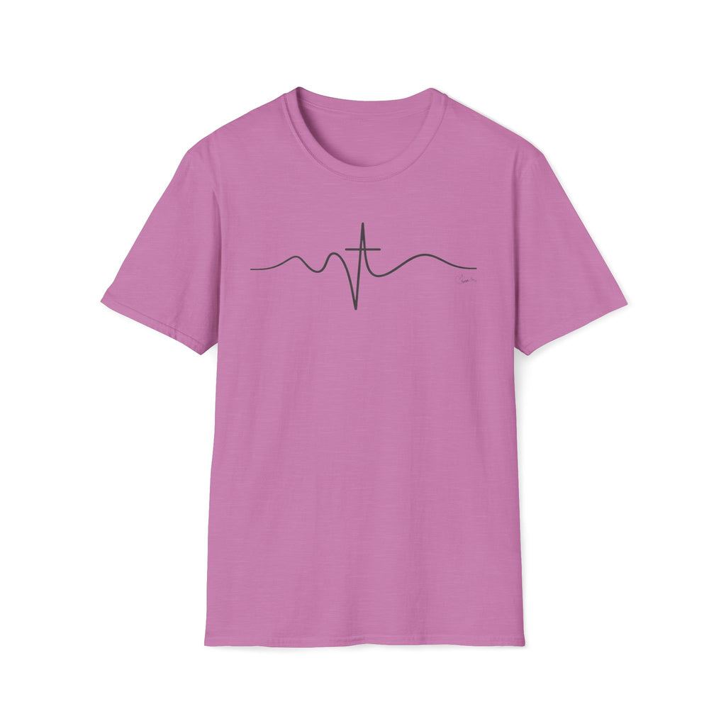 Wave Cross Heartbeat - T-Shirt