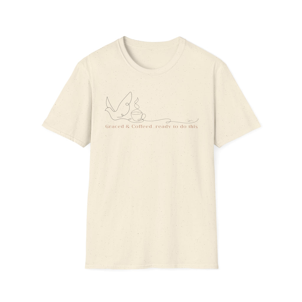 Cover by Grace Fueled by Coffee Dove Cup- T-Shirt