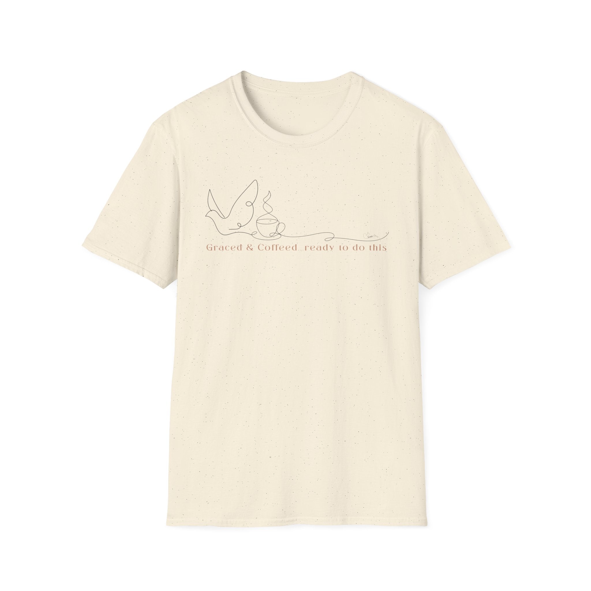 Cover by Grace Fueled by Coffee Dove Cup- T-Shirt