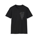 Blue Cross Flowers badge - T-Shirt