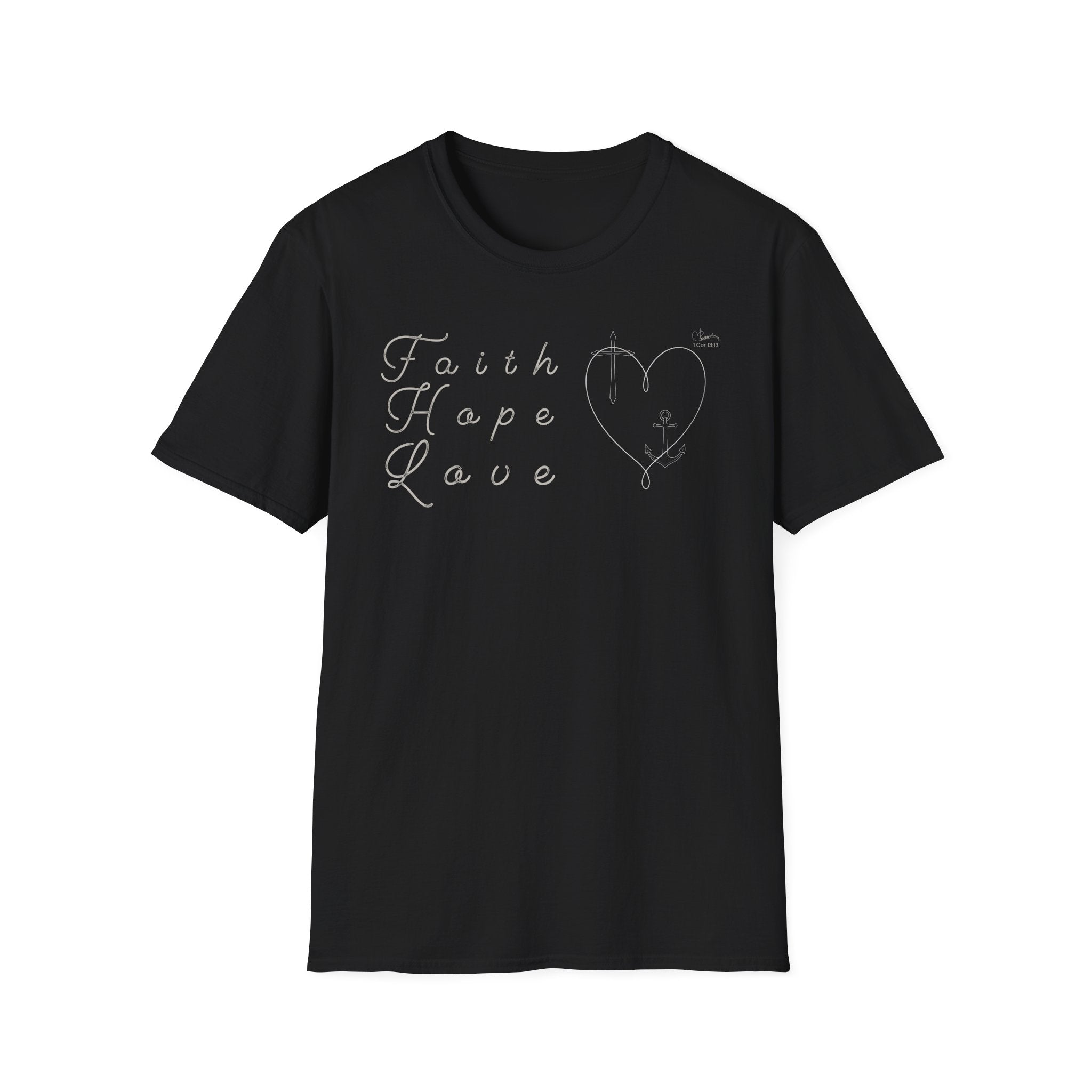 Faith Hope Love Symbols  - T-Shirt