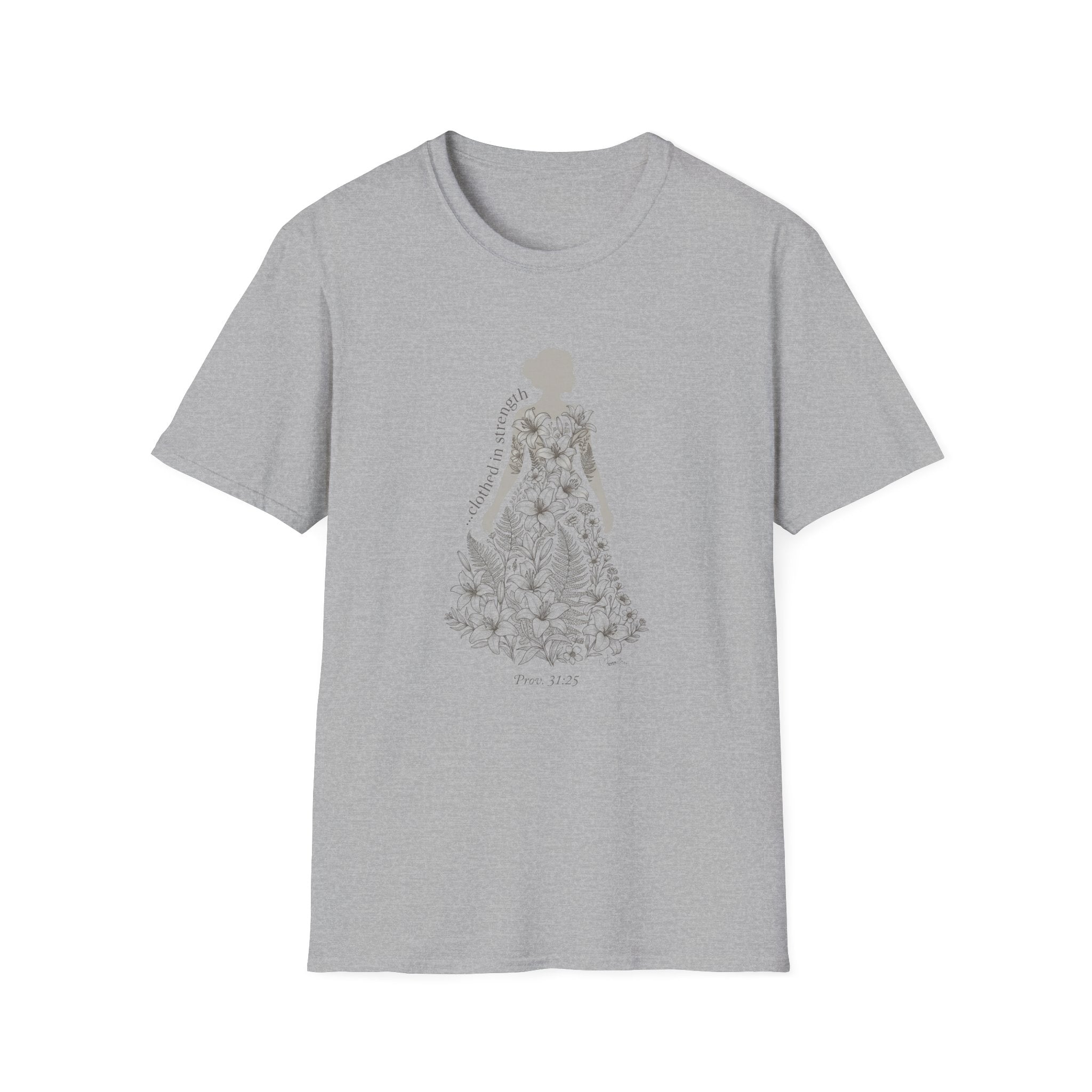 Clothed in strength dress- T-Shirt