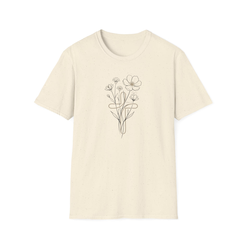 Flowers Sand Cross - T-Shirt
