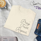 Pray Trust Repeat Cursive Stack - T-Shirt