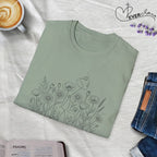 Field of Flowers Face - T-Shirt