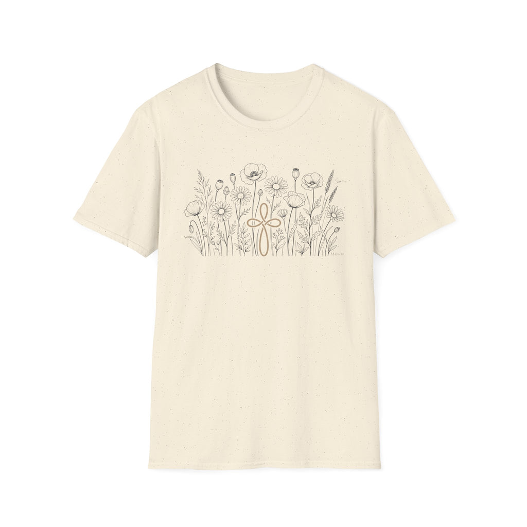 Field of Flowers Sand Cross - T-Shirt