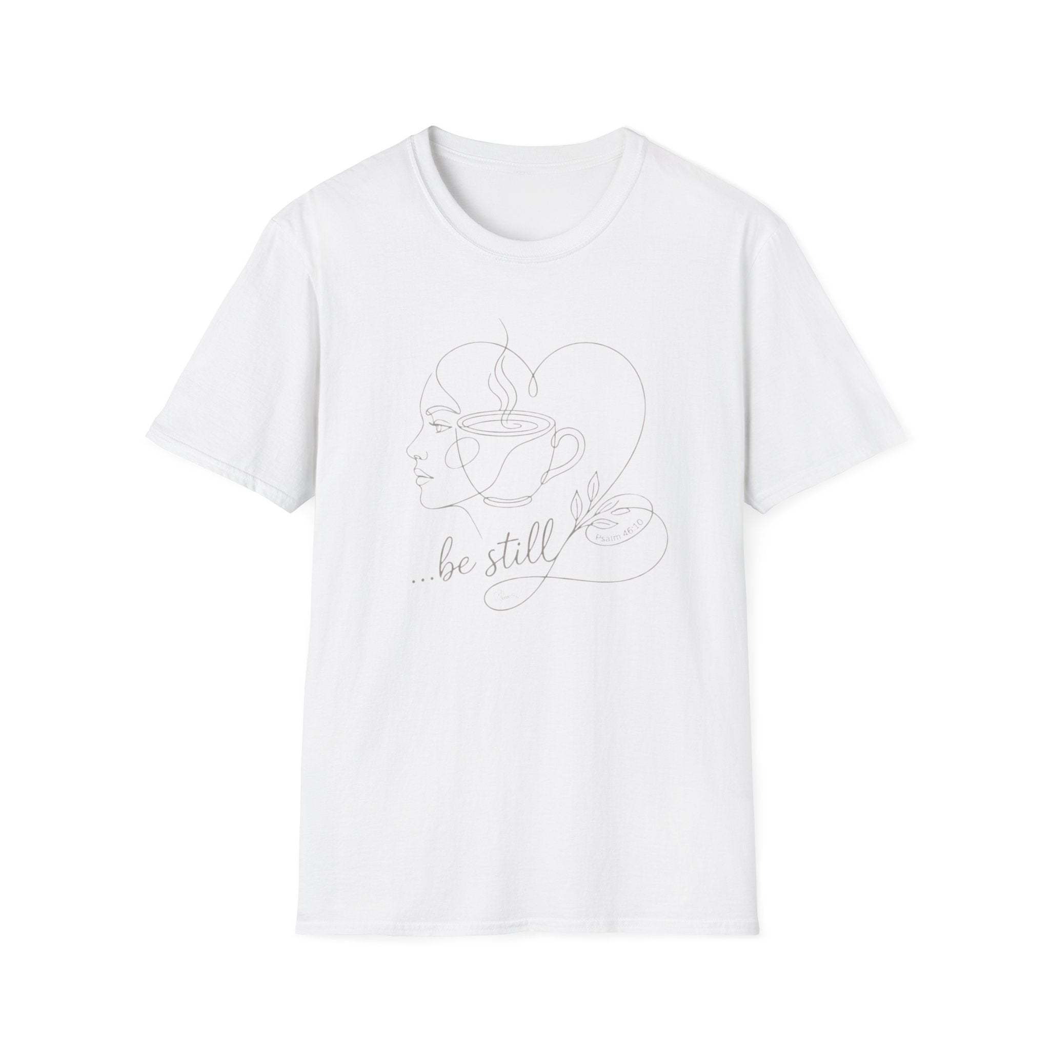 Be still face heart coffee - T-Shirt