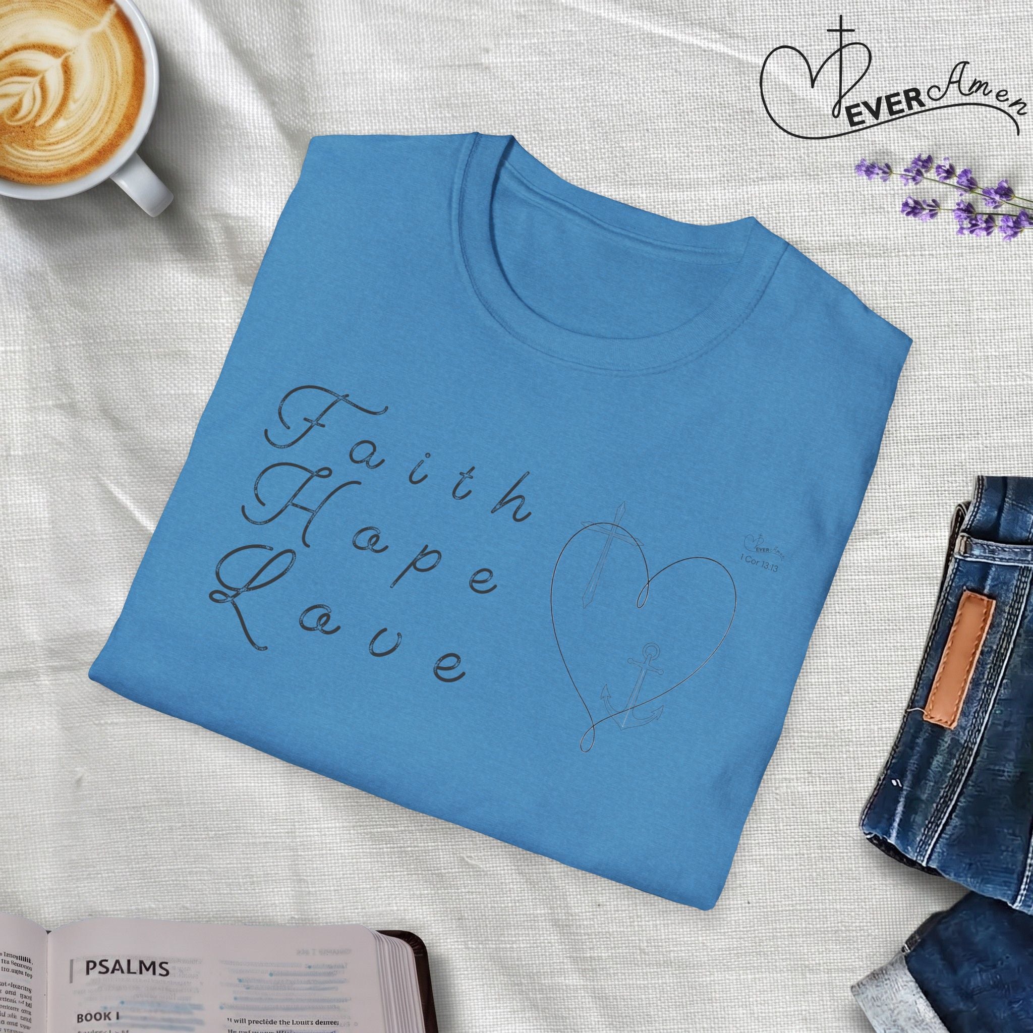Faith Hope Love Symbols  - T-Shirt