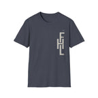 Faith Hope Love Stacked with Words pocket- T-Shirt