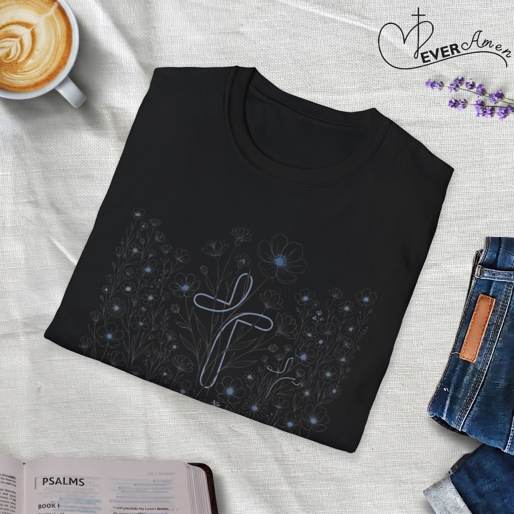 All the Flowers and Cross - T-Shirt