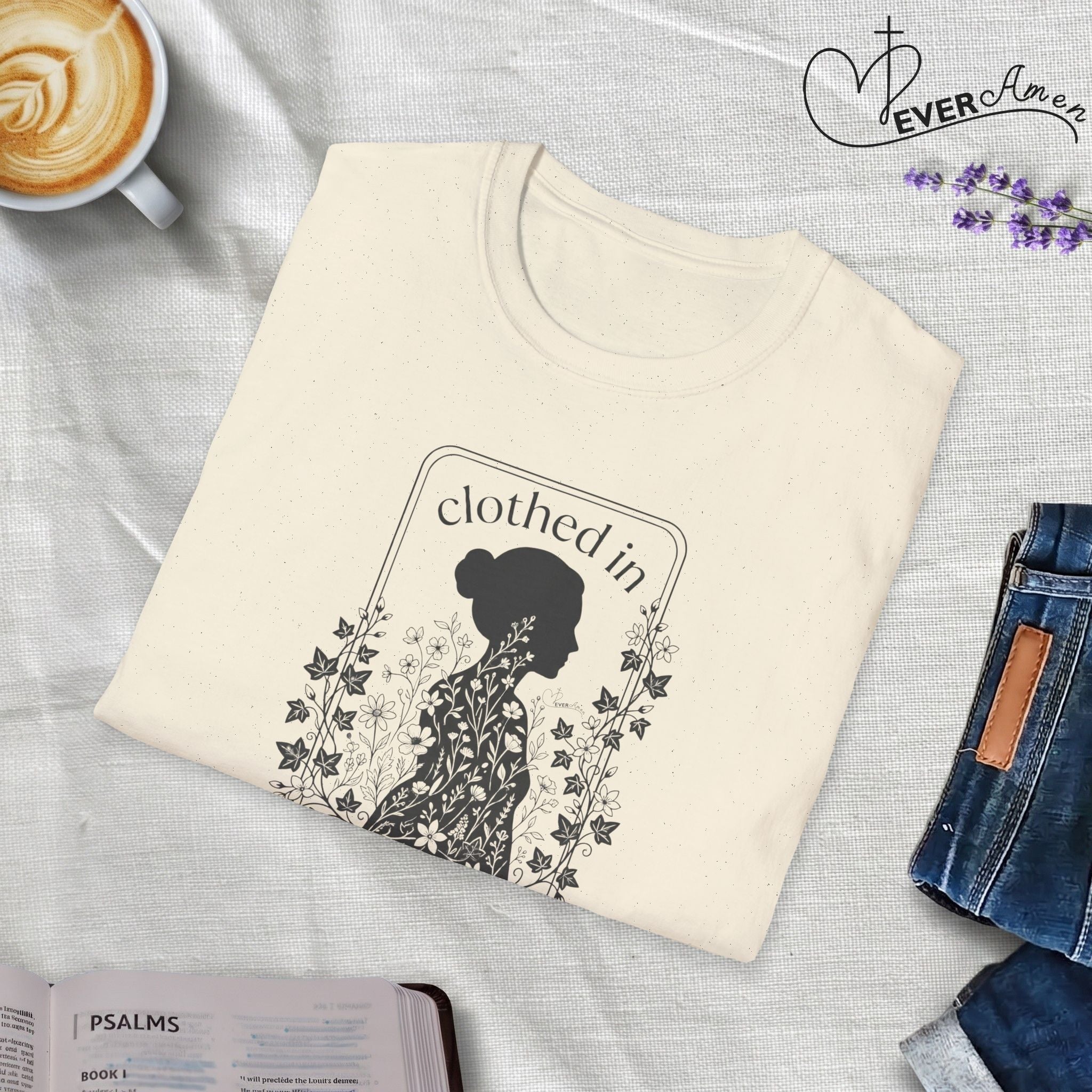 Clothed in Strength Framed - T-Shirt