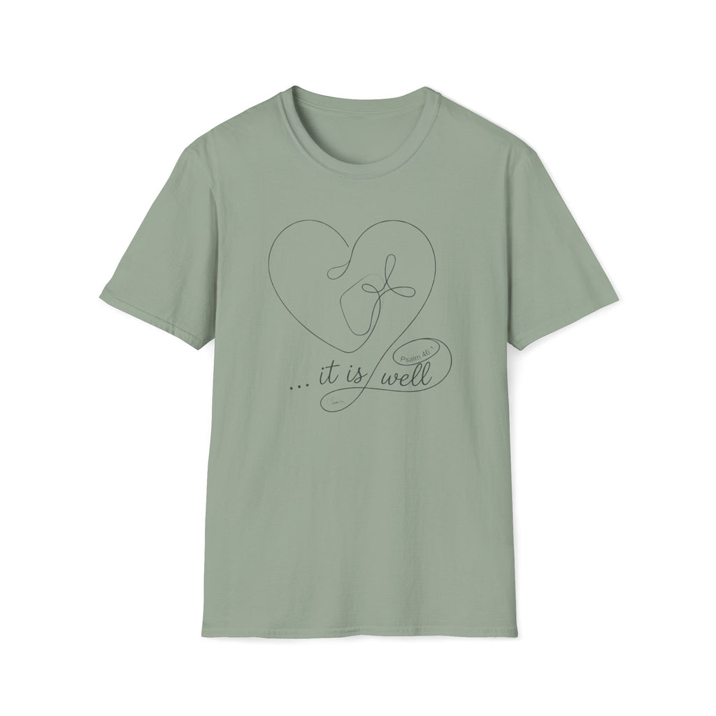 It is well Heart Cross - T-Shirt