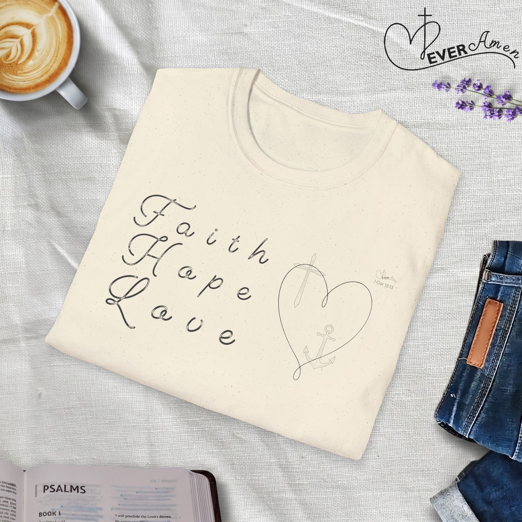 Faith Hope Love Symbols  - T-Shirt