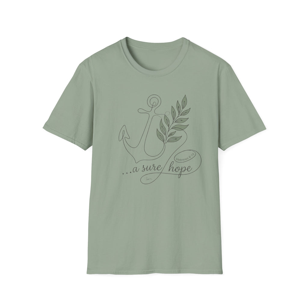 Sure Hope Anchor and Olive - T-Shirt