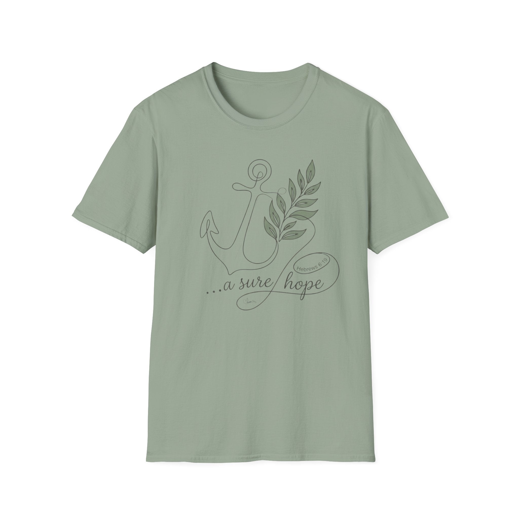 Sure Hope Anchor and Olive - T-Shirt