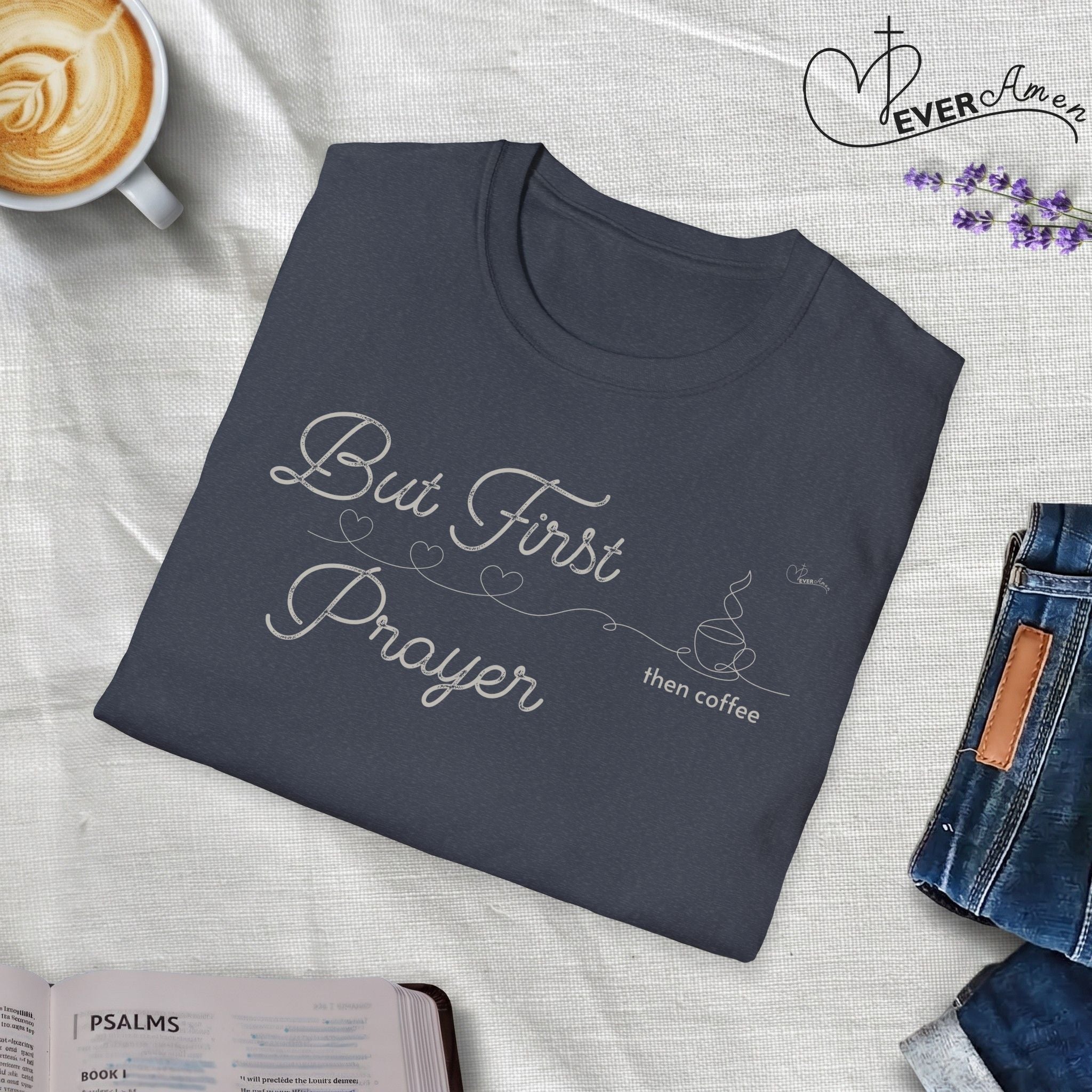 But First Prayer then Coffee Bold - T-Shirt