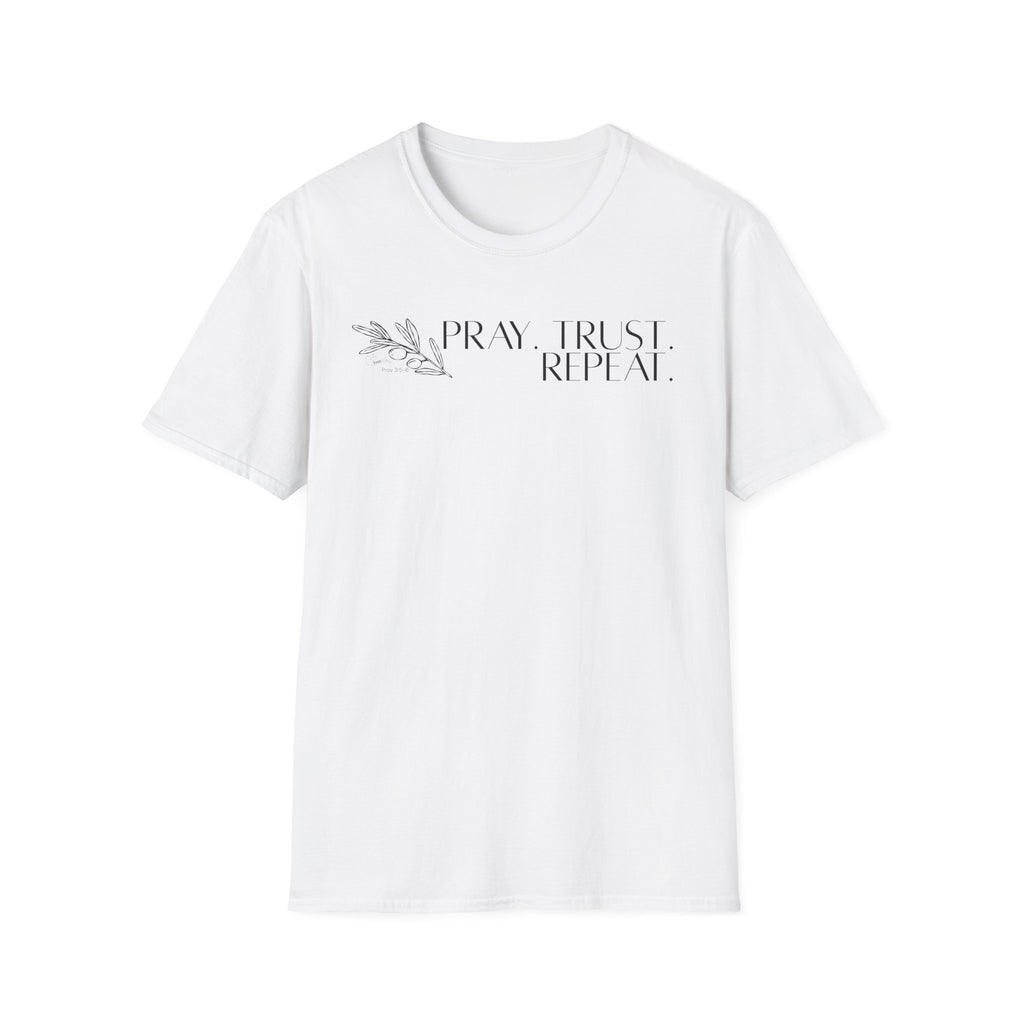 Pray Trust Repeat Bold Olive 2 - T-Shirt