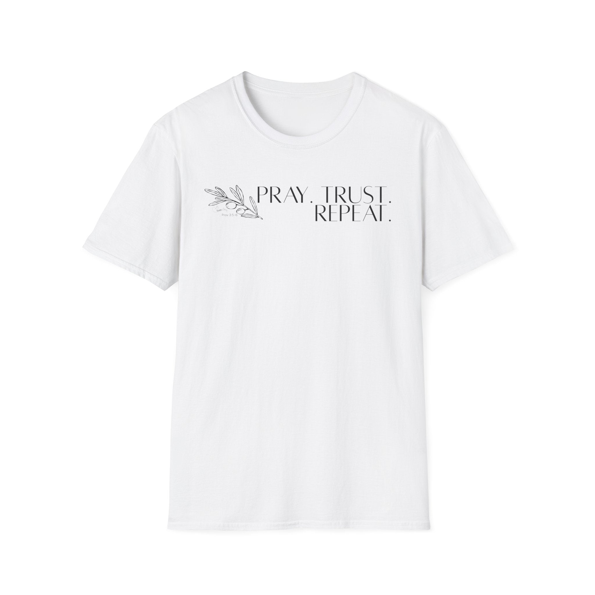 Pray Trust Repeat Bold Olive 2 - T-Shirt