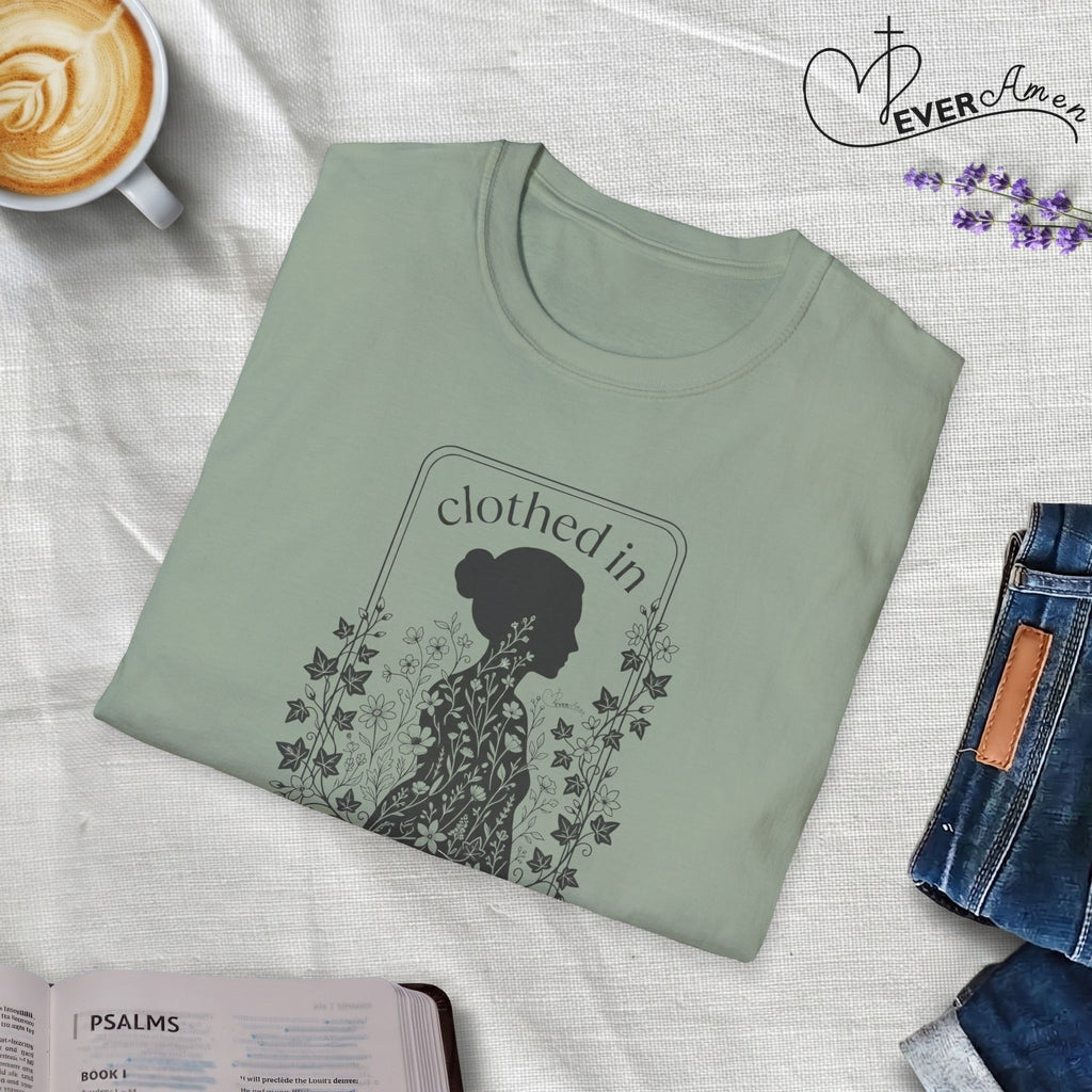 Clothed in Strength Framed - T-Shirt