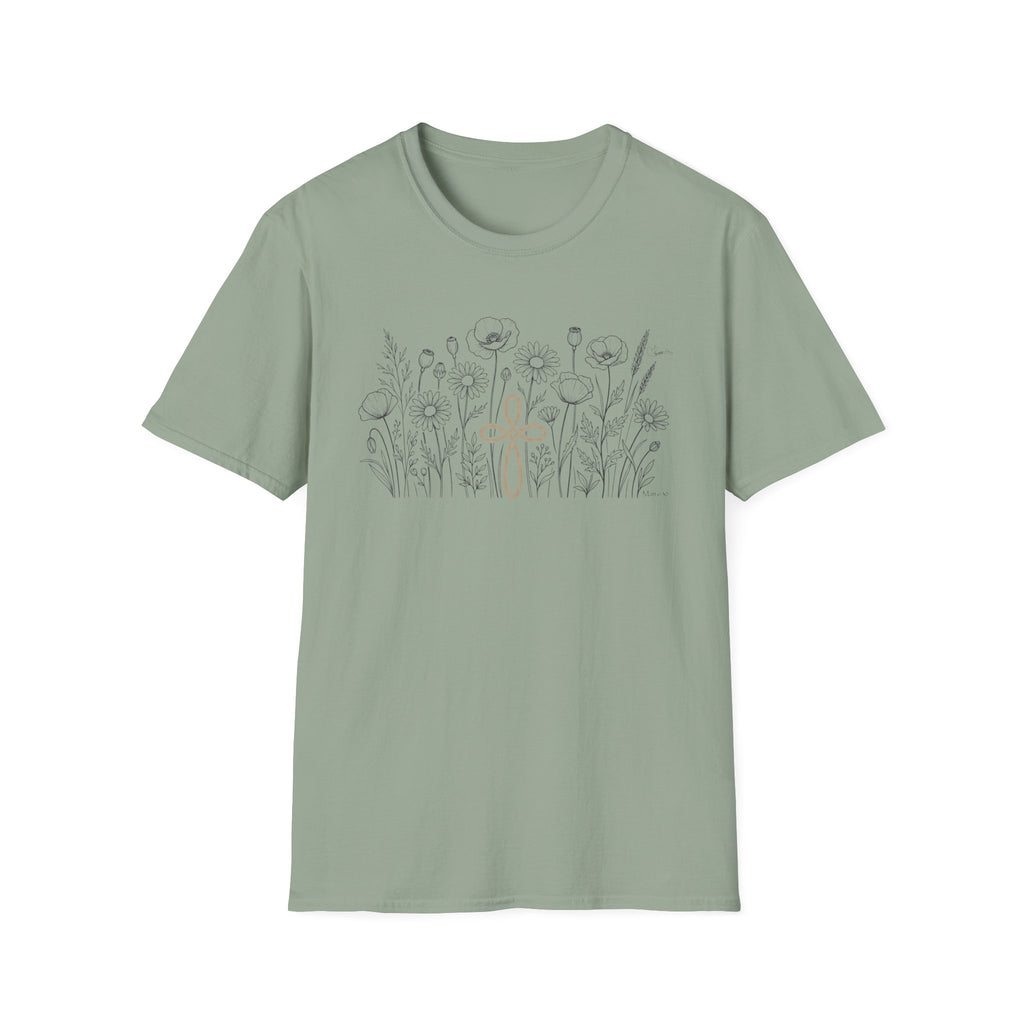 Field of Flowers Sand Cross - T-Shirt