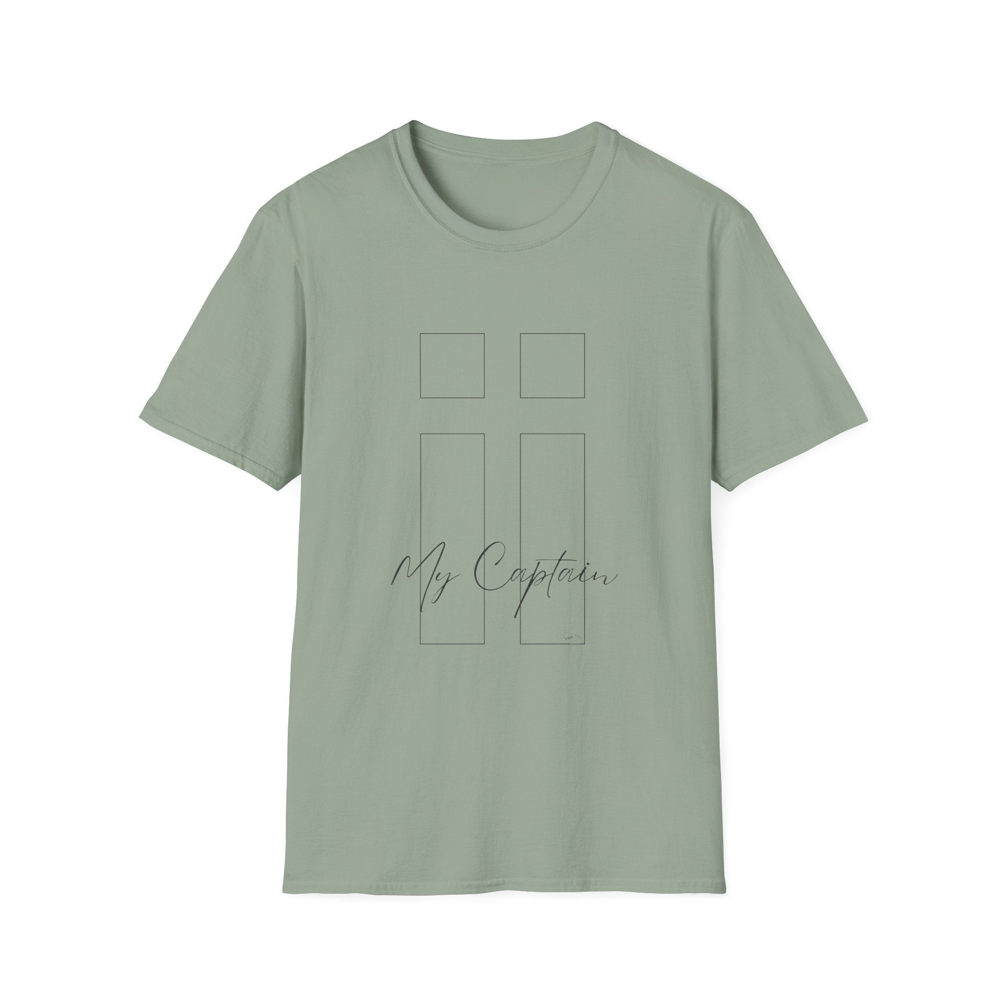 Aye Aye My Captain Subtle Cross Filled Boxes - T-Shirt