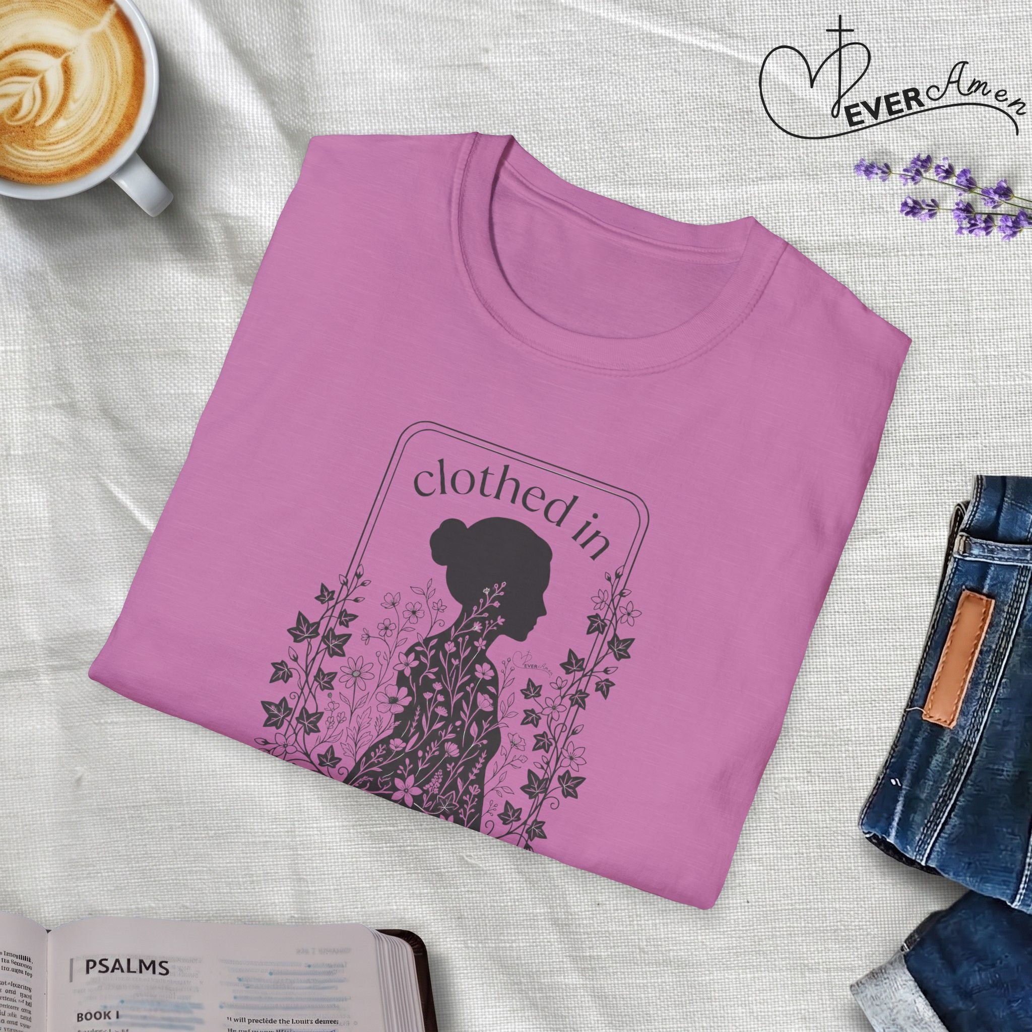 Clothed in Strength Framed - T-Shirt